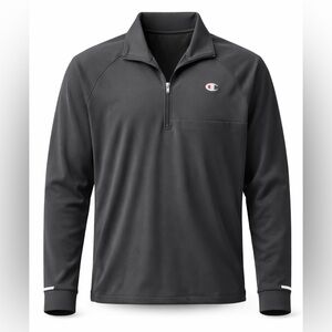 NWT Champion 1/4 Zip Pullover (Black) Size Medium